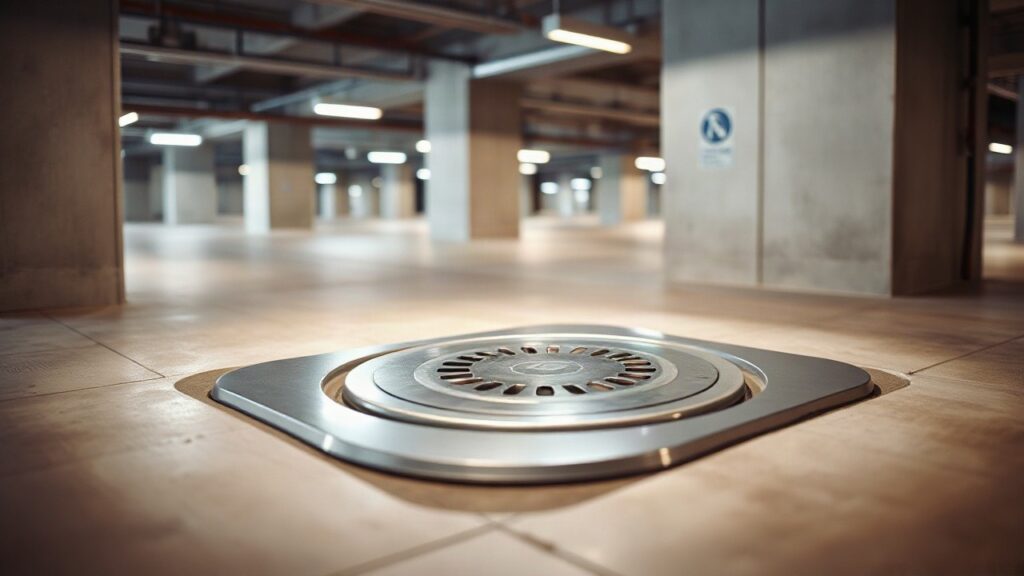Eine automatisierte Ladeplatte für Elektroautos symbolisiert die Technologie, mit der der Easelink Gründer international expandieren will – Symbolbild, KI-erzeugt